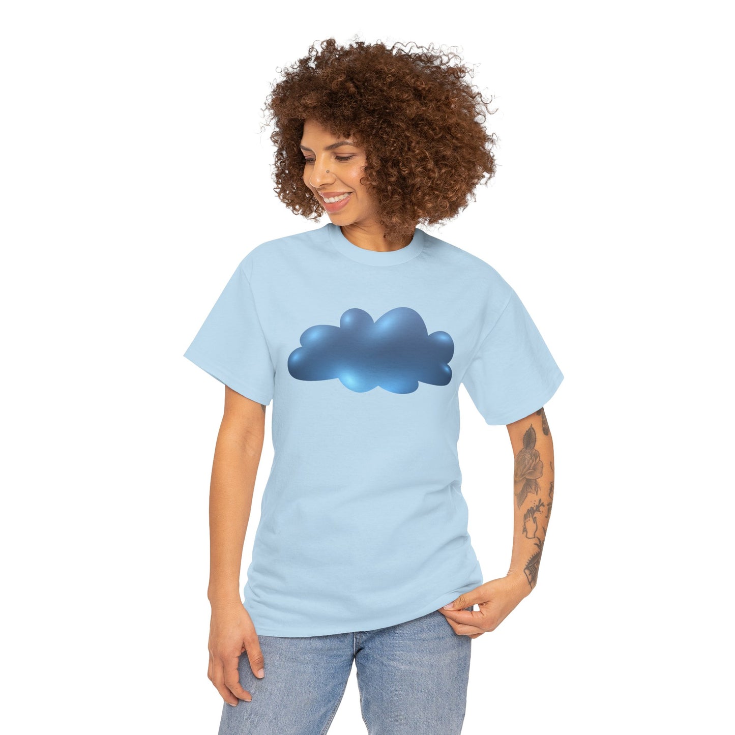 Unisex Heavy Cotton Tee - Serene Cloudscape