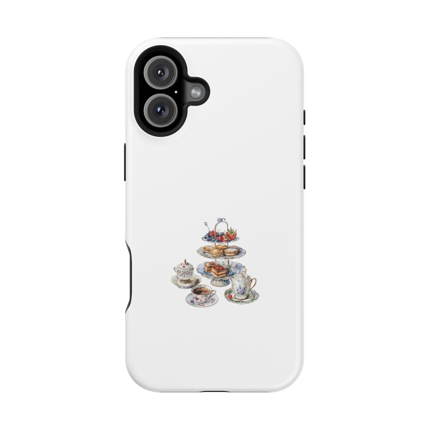 Elegant Tea Party Magnetic Phone Case, Cute Animal Design, Gift for Tea Lovers, Unique Smartphone Accessory, Kitchen Decor