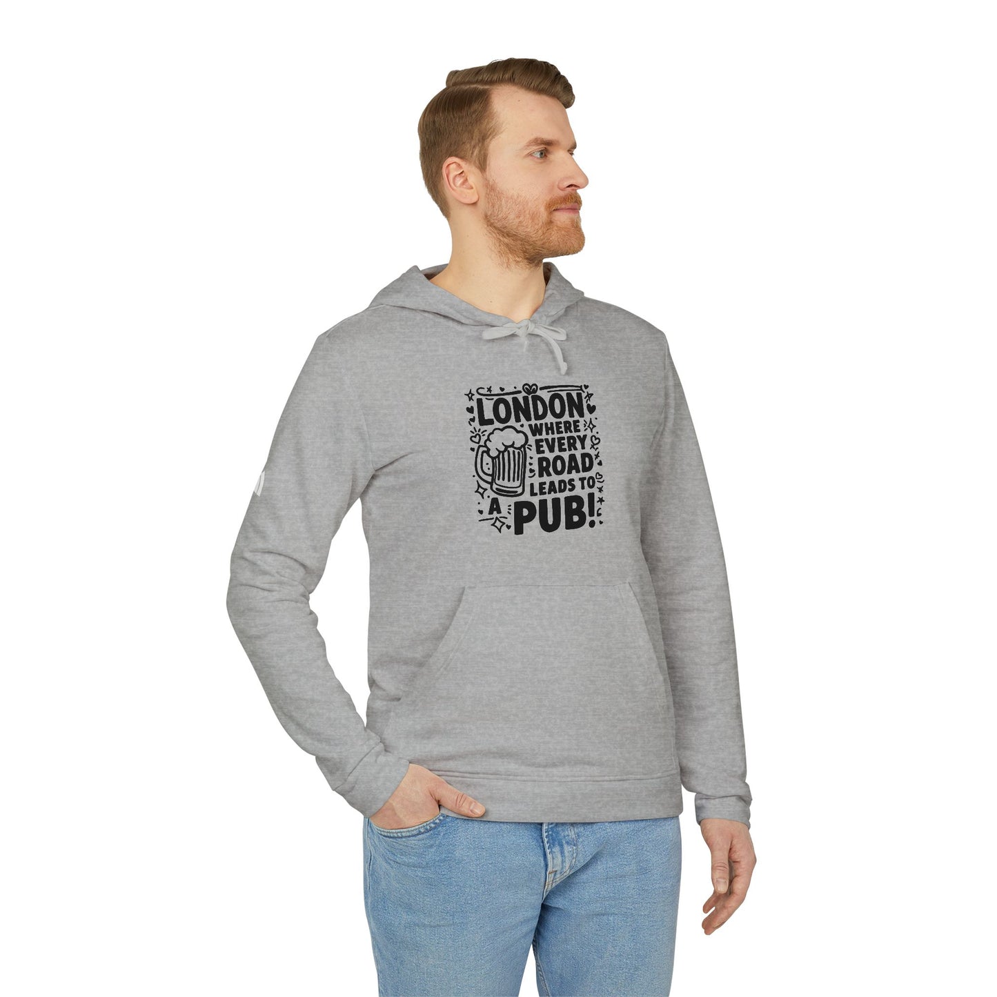 adidas Unisex Fleece Hoodie - London's Pub leading Road