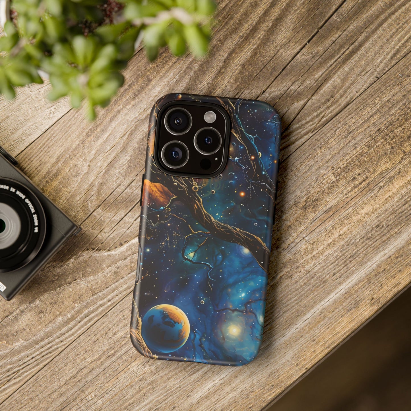 Galaxy Phone Case, Tough Cases with Cosmic Design, Unique Gift for Astronomers, Sci-Fi Fans, Starry Night, Outer Space