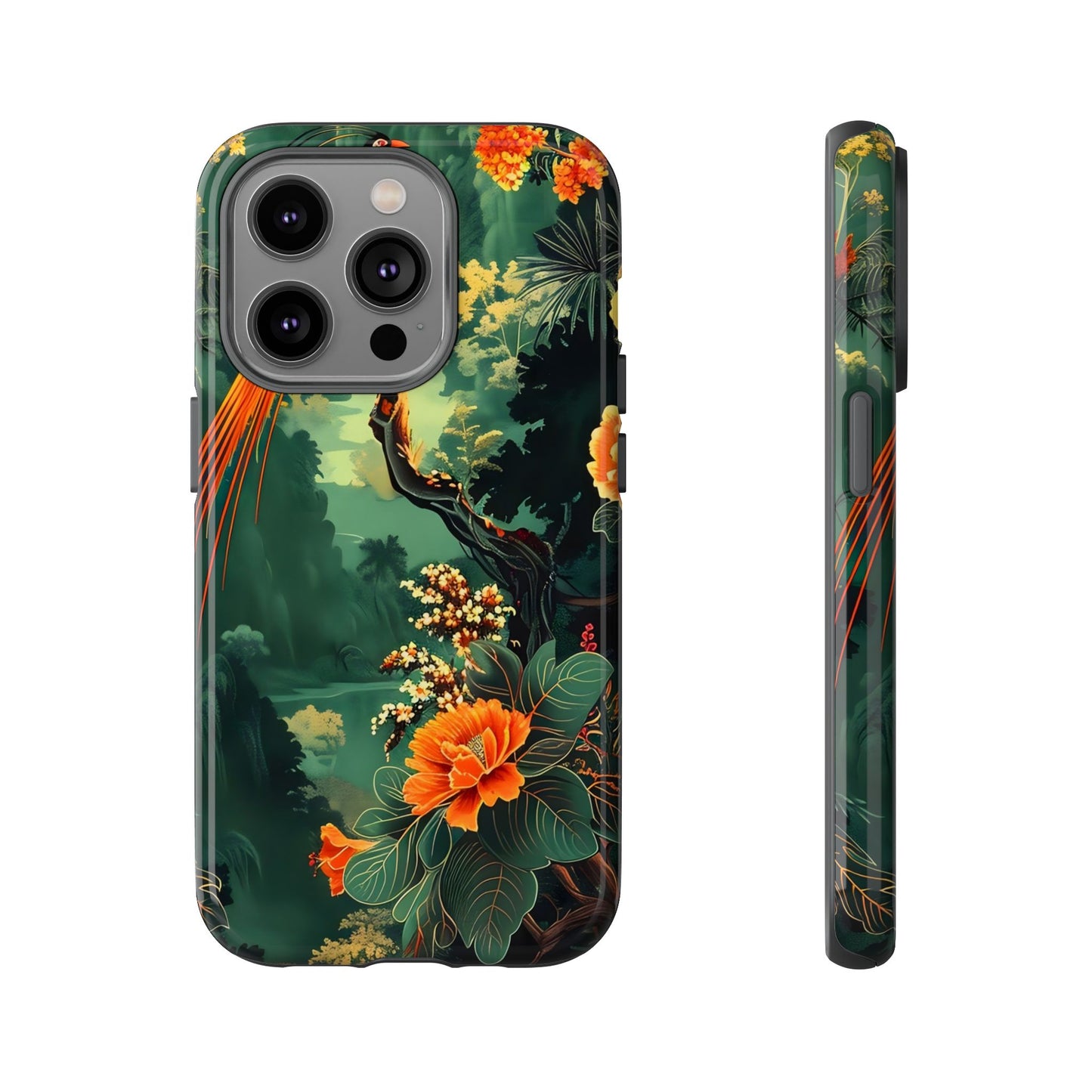 Tropical Phone Case - Colorful Floral Design, Phone Cover for Nature Lovers, Gift for Friends, iPhone & Android Compatible, Boho Style