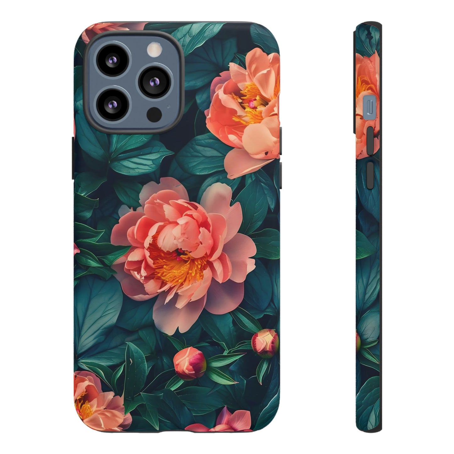 Floral Phone Case - Tough Cases, Flower Design, Botanical Art, Phone Accessory, Gift for Her, Nature Lovers