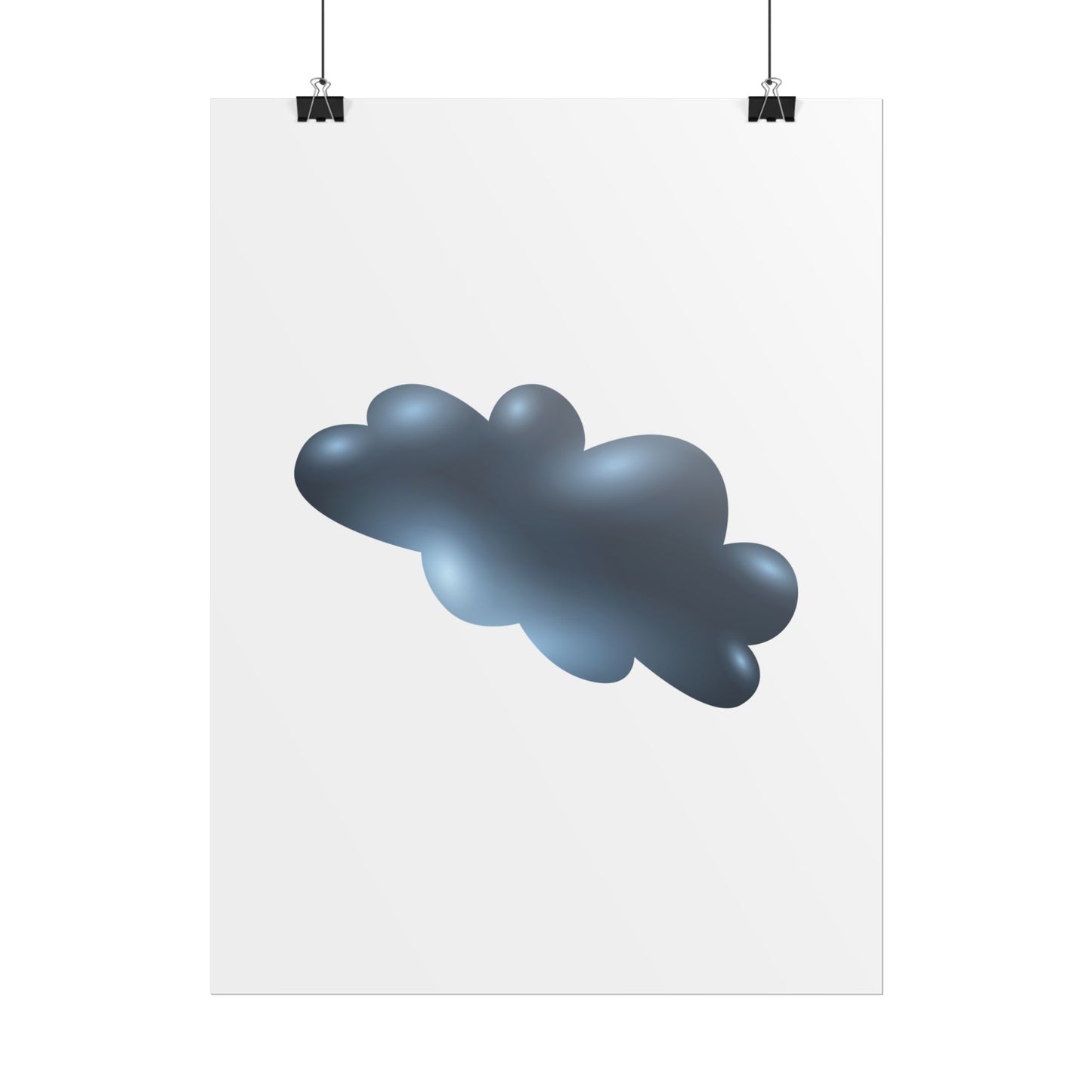 Cloud Art Print, Modern Decor, Minimalist Wall Art, Home Office Decor, Unique Gift, Aesthetic Poster