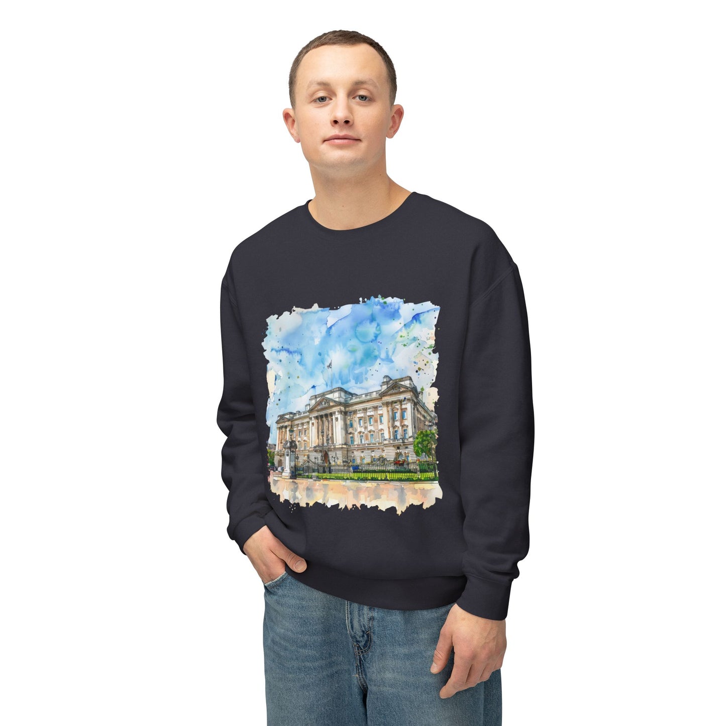 Unisex Lightweight Crewneck Sweatshirt - British Nature Scenic Landscapes and Natural Beauty