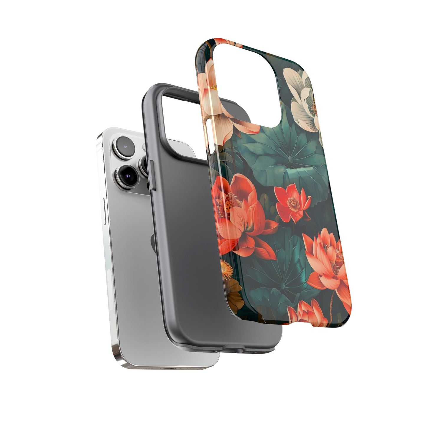 Flower Phone Case, Floral Phone Cover, Tough Case for Floral Lovers, Gift for Her, Stylish Tech Accessories