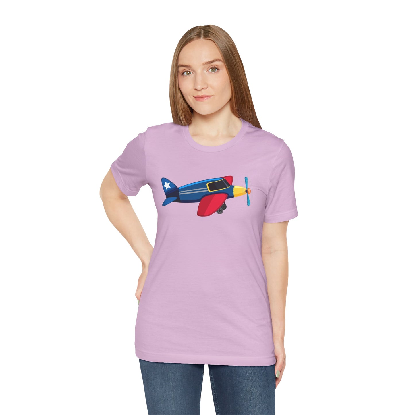 Unisex Jersey Short Sleeve Tee - Vintage Airplane Illustration - Retro Aviation Design