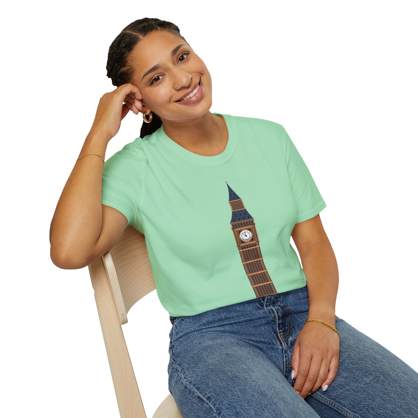 Unisex Softstyle T-Shirt - Iconic Big Ben Clock Tower