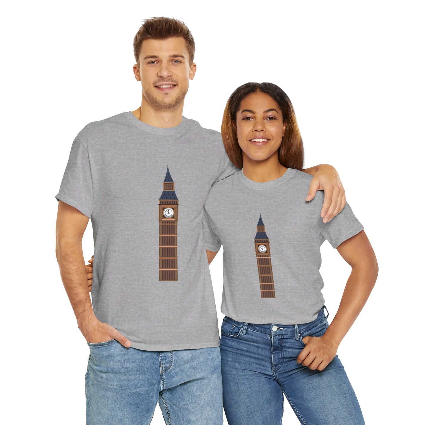 Big Ben - Iconic British Tower and Landmark Classic Unisex Heavy Cotton T-shirt