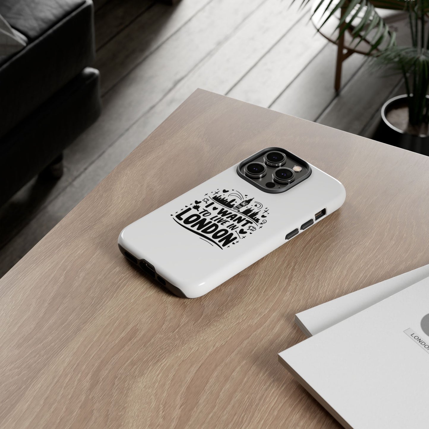 London-Themed Tough Phone Case - Chic & Stylish Protection