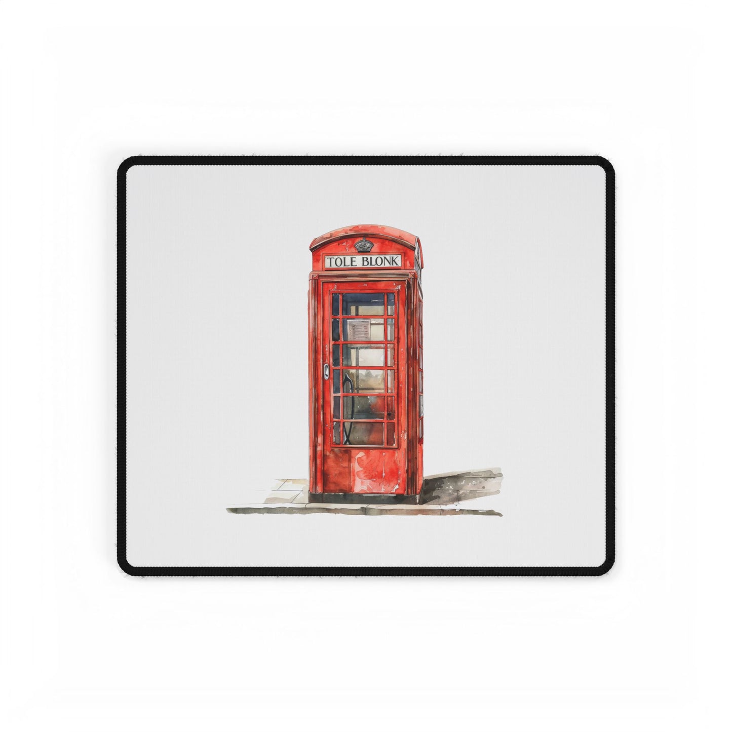 Vibrant Desk Mats: Cozy Workspace Essentials for Home or Office, Red Telephone Booth Design, Perfect for Holidays, Gifts, & Creative Spaces
