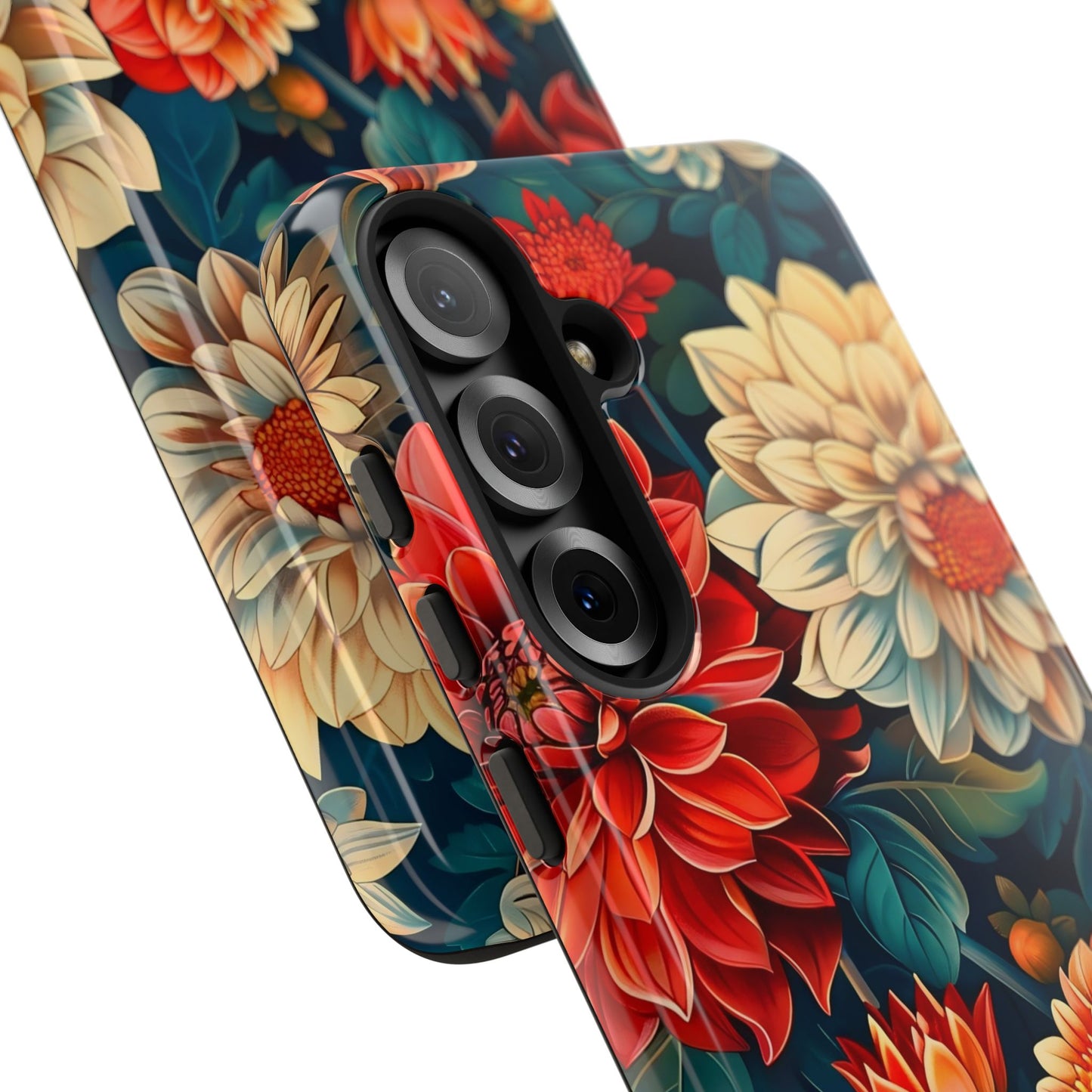 Floral Phone Case - Vibrant Tough Cases, Stylish Floral Cell Phone Cover, Gift for Her, Trendy Phone Accessory, Flower Design
