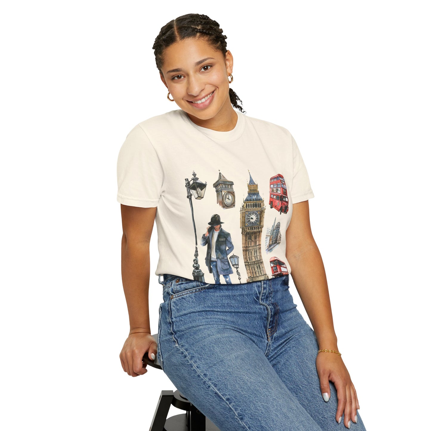 Unisex Garment-Dyed T-shirt - British Pride - England’s Most Famous Icons