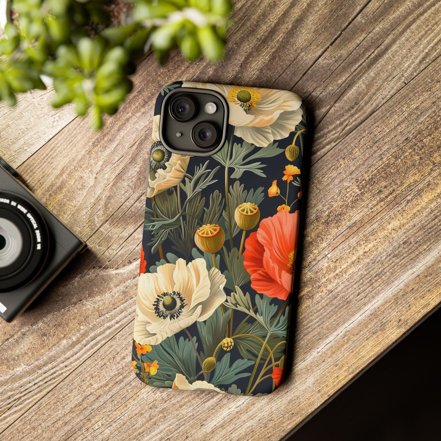 Floral Phone Case - Tough Cases with Vibrant Garden Design, Phone Accessory, Gift for Her, Spring Style, Nature Lover