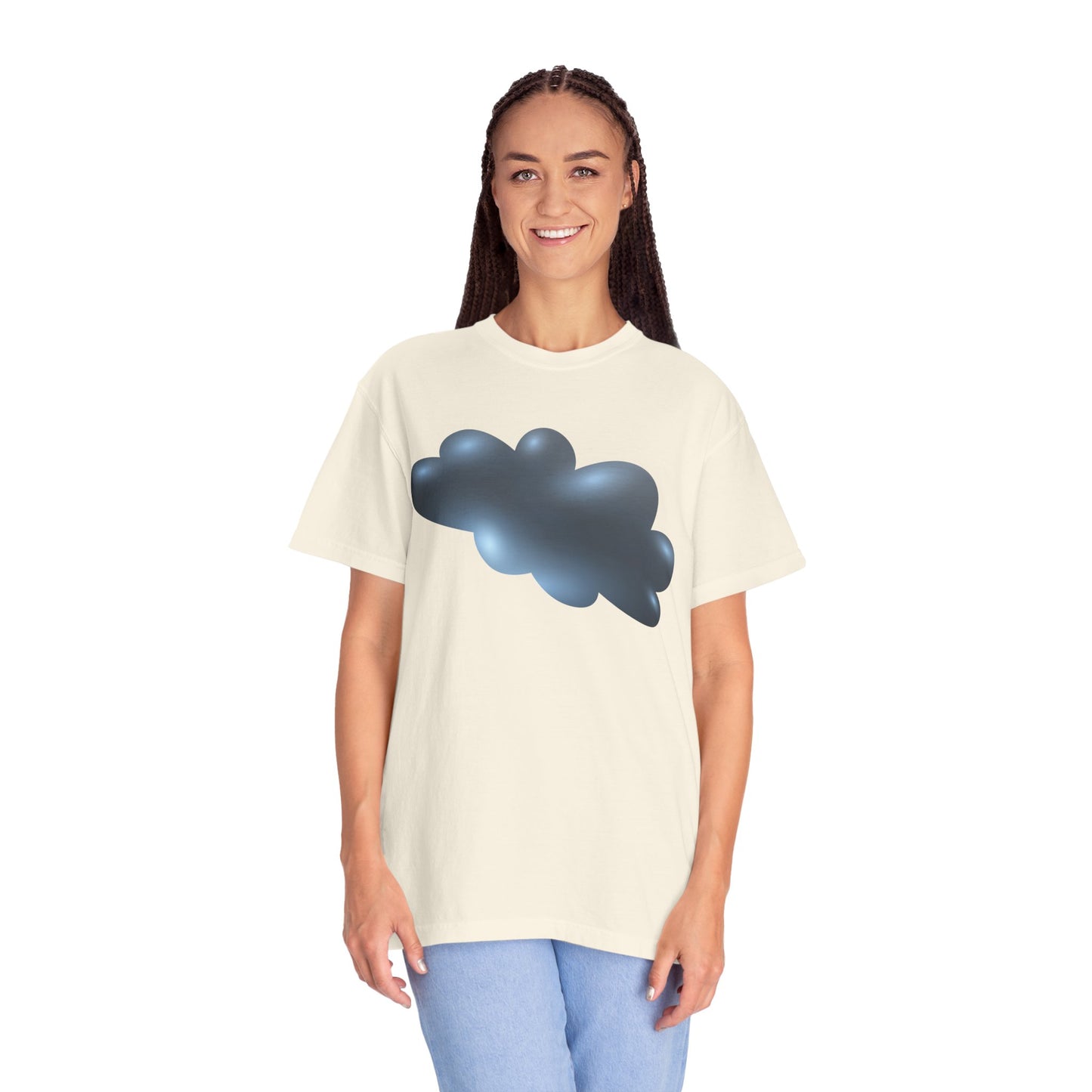 Unisex Garment-Dyed T-shirt - Serene Cloudscape - Dreamy Cloud Design