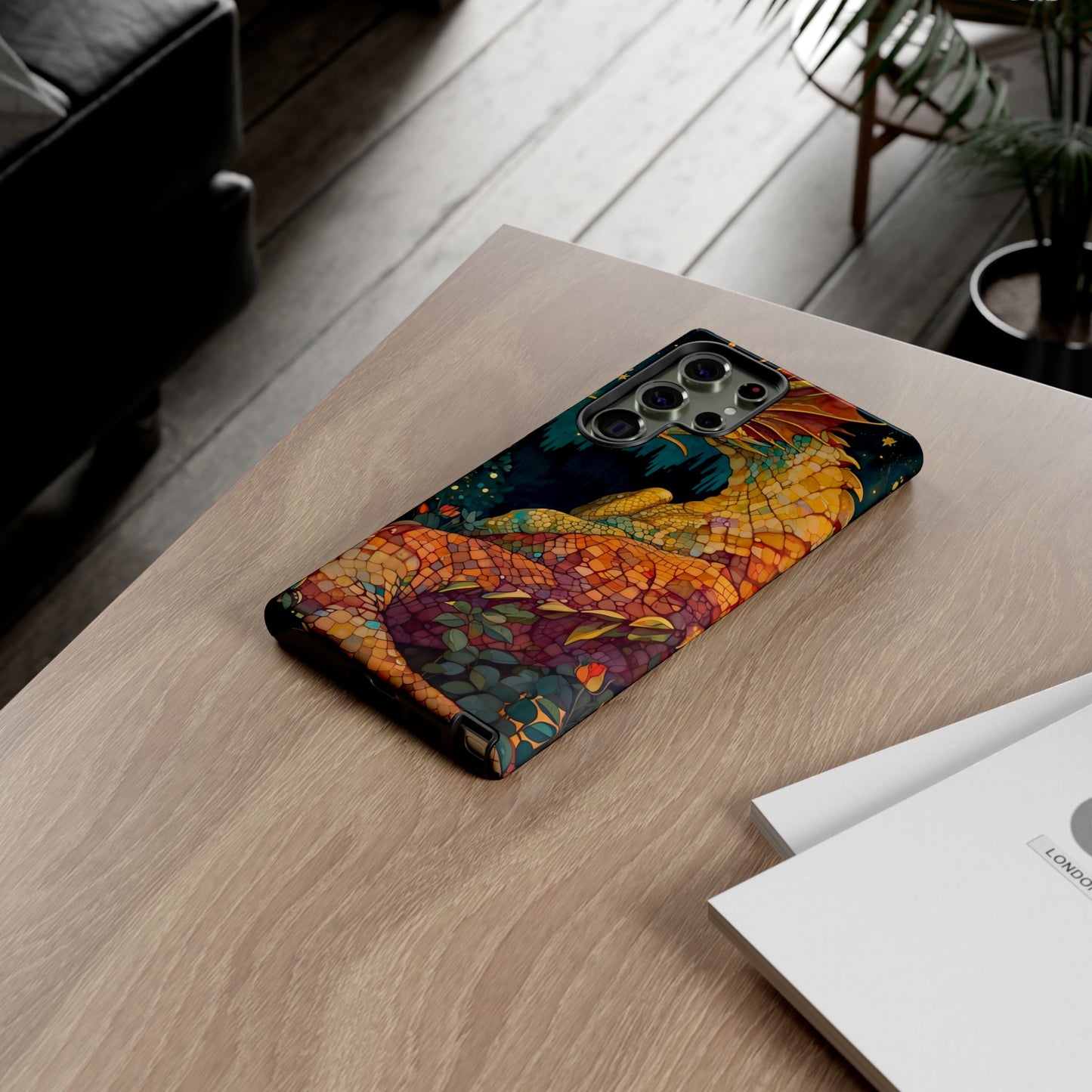 Dragon Art Phone Case, Tough Phone Cover, Fantasy Gift, Unique Mobile Accessory, Dragon Lover Gift, Stylish Protection