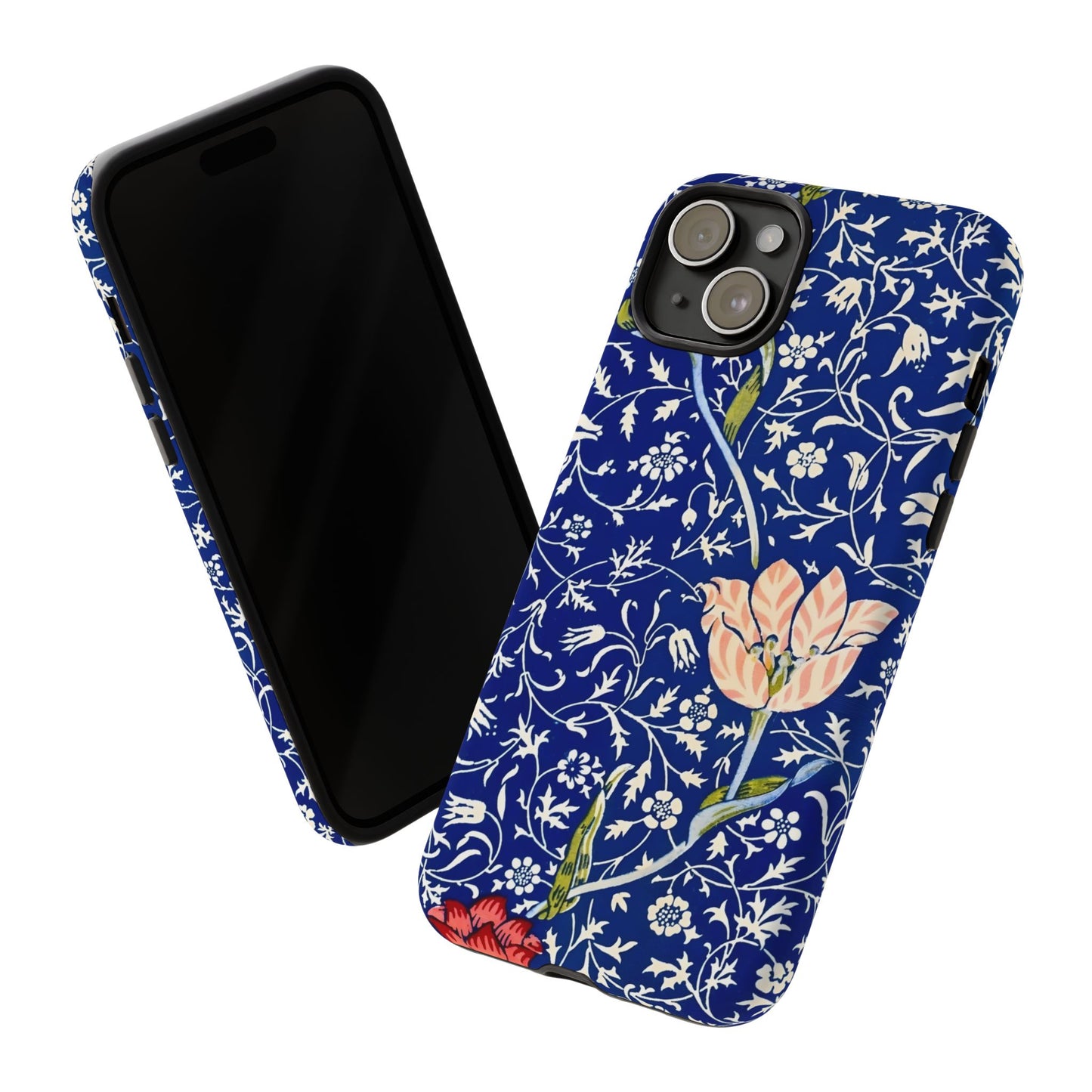 Floral Phone Case, Unique Tough Phone Cover, Gift for Her, Spring Decor, Durable Protective Case, Elegant Floral Design