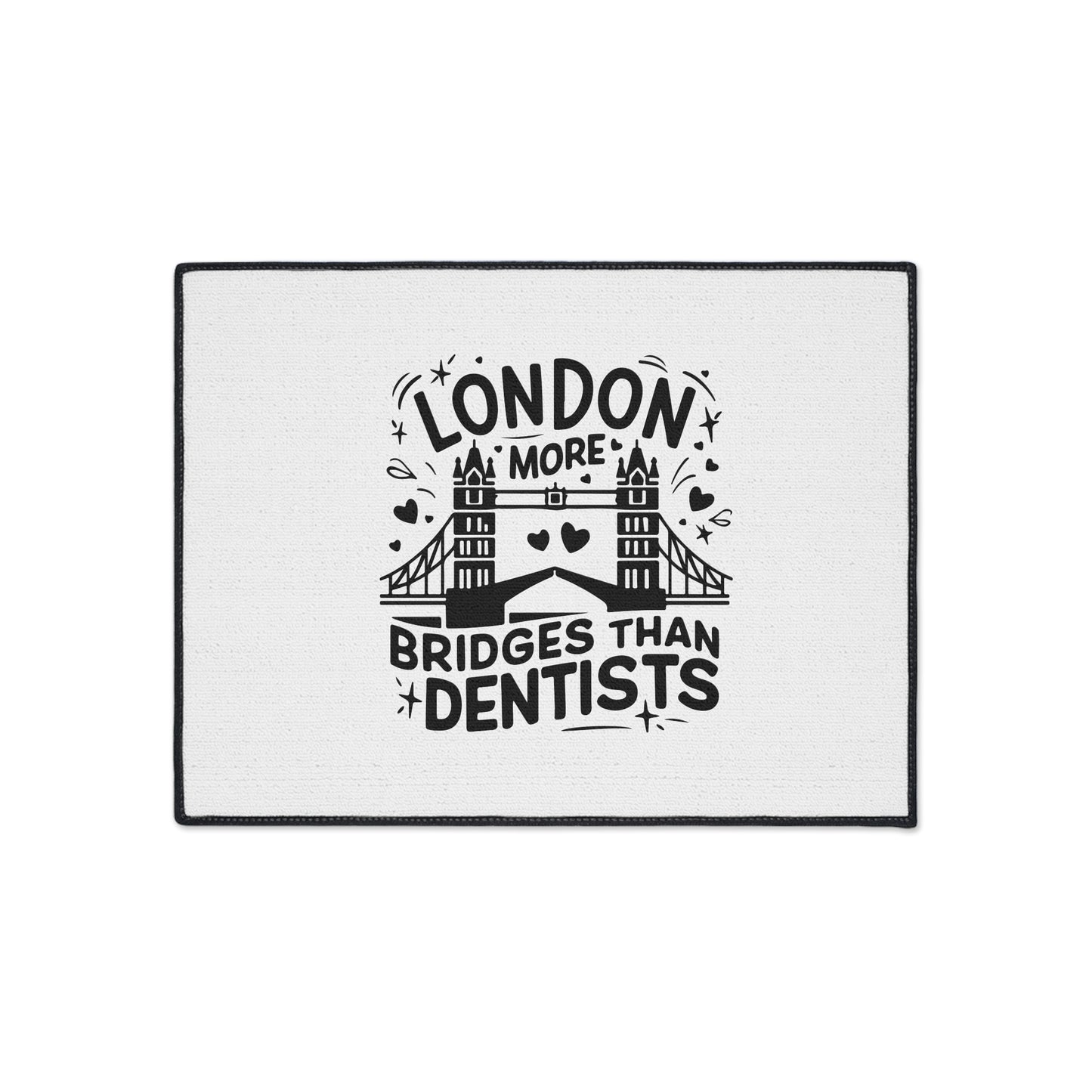 London is having more Bridges - London-Themed Heavy Duty Floor Mat: Perfect for Home Decor, Kitchen, Office, Gifts, and Occasions!
