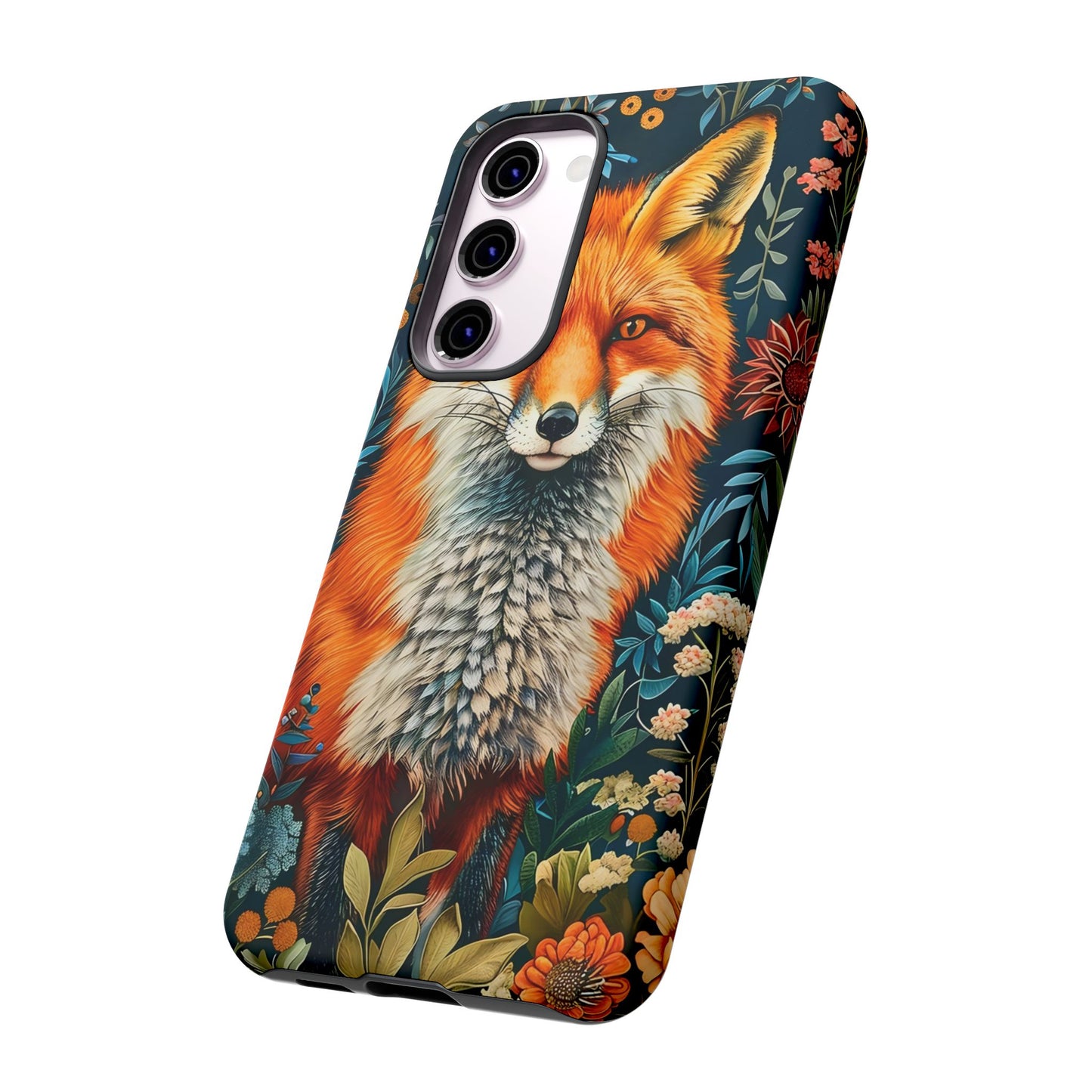 Vibrant Fox Phone Case, Tough Phone Cover, Unique Wildlife Accessory, Gift for Animal Lovers, Nature-Inspired Design
