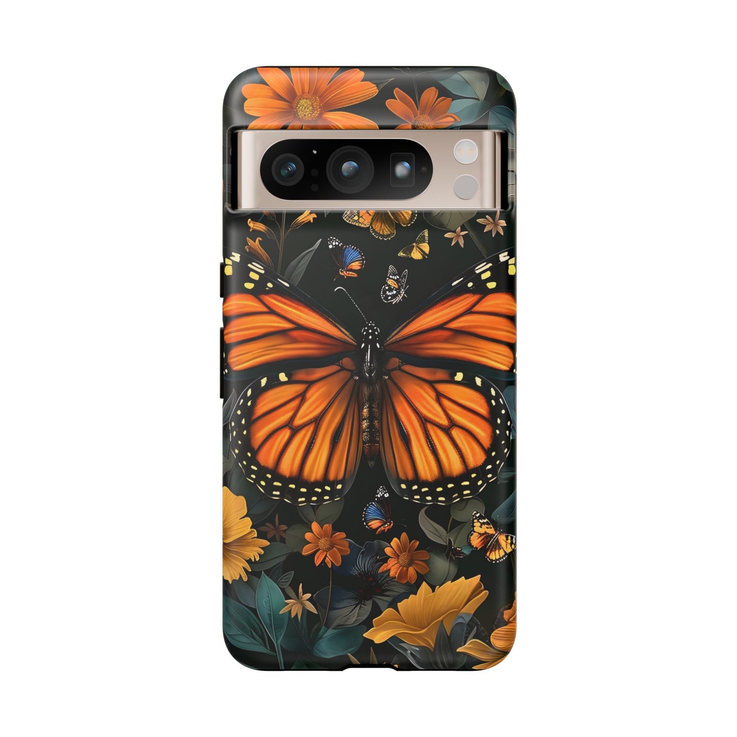Monarch Butterfly Phone Case, Tough Cases, Nature Lover Gift, Floral Mobile Cover, Eco-Friendly Phone Accessory, Butterfly Design