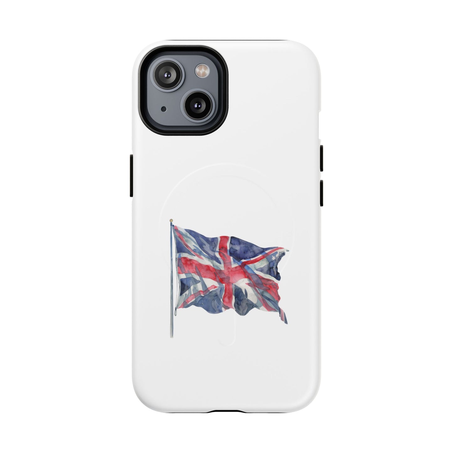 UK Flag Tough Magnetic Phone Case, Durable Phone Cover, Custom MagSafe Compatible, Gifts for Travelers, British Flag Mac Case