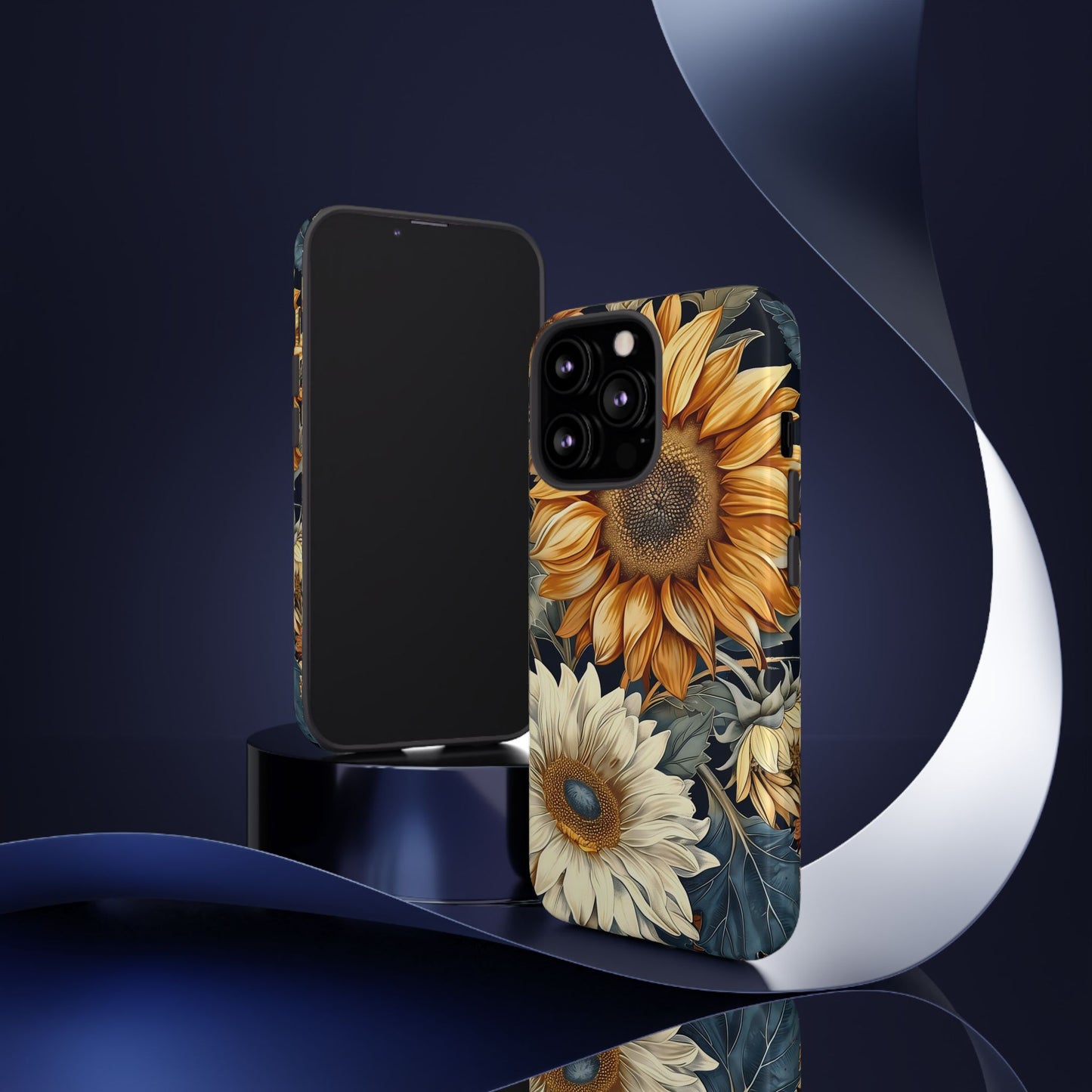 Sunflower Phone Case, Floral Tough Phone Cover, Gift for Nature Lovers, Phone Accessories, Sunflower Gifts
