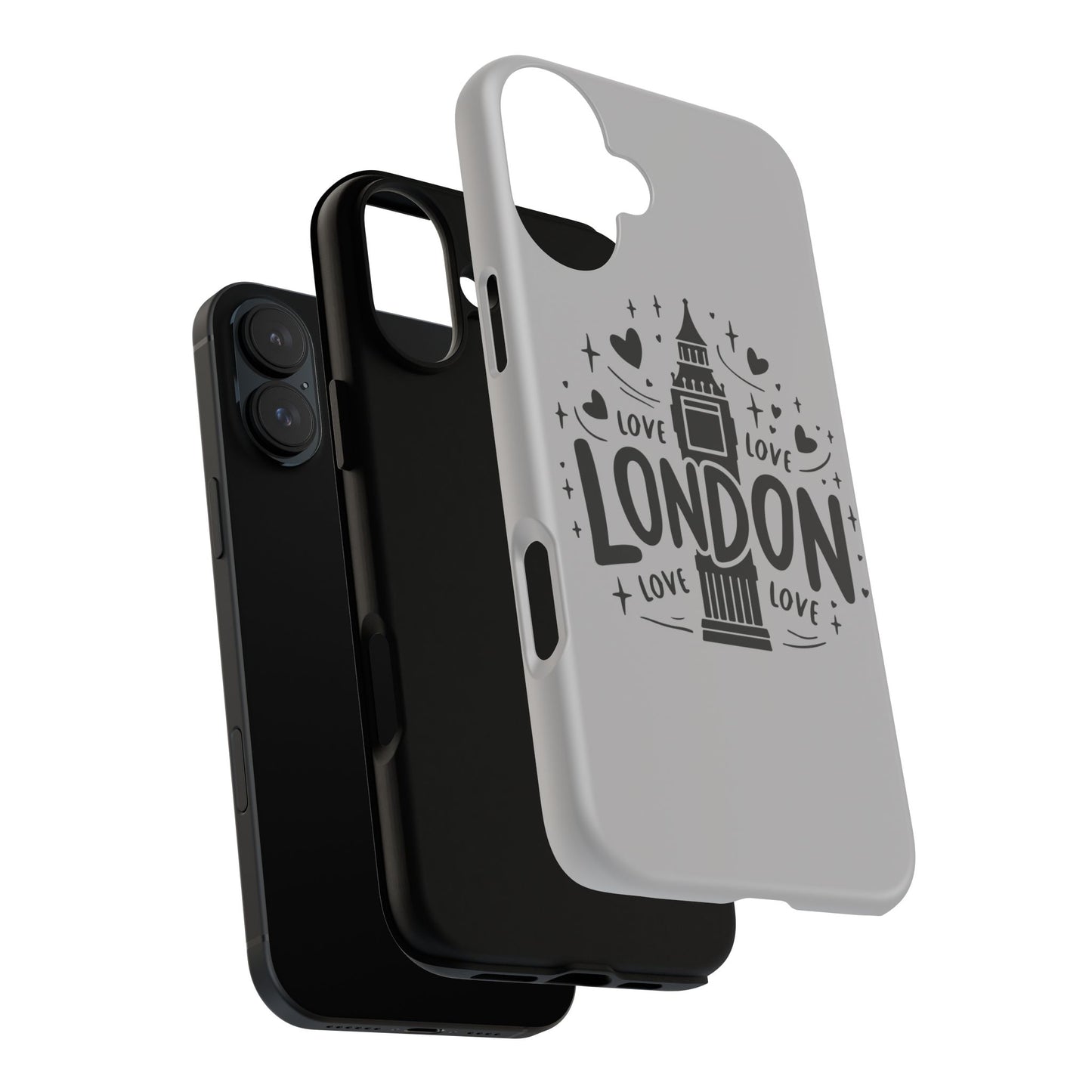 London Love Phone Case, Tough Cases, Stylish Phone Accessories, Unique Gift for Travelers, London Souvenir, Love Design