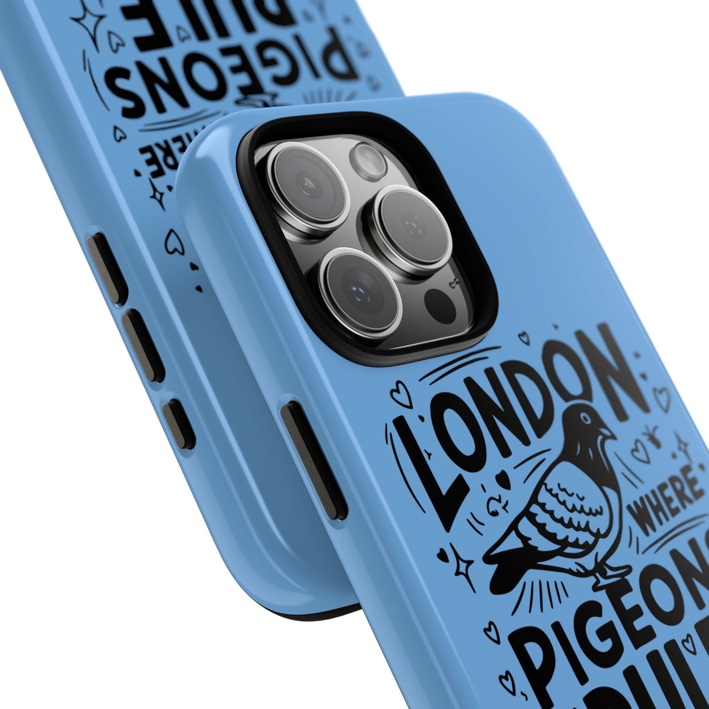 London Pigeon Phone Case, Urban Art Accessory, Tough Phone Cover, Gift for Bird Lovers, London Souvenir, Unique Cell Phone Case