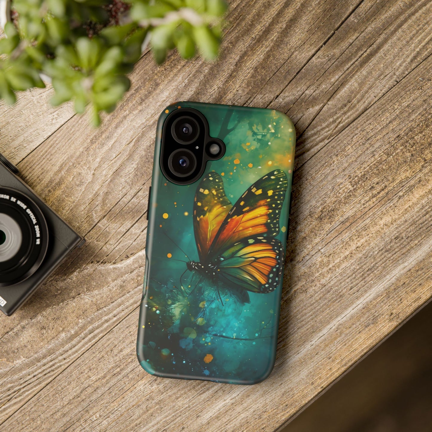 Colorful Butterfly Phone Case, Tough Cases for iPhone and Samsung, Cute Tech Accessories, Nature Lovers Gift, Vibrant Floral Design