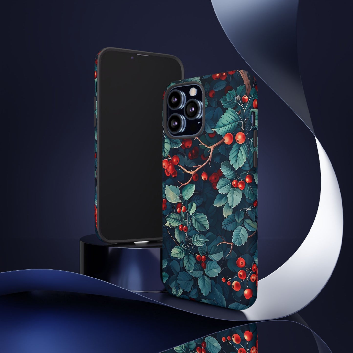 Berry Blossom Phone Case - Nature Lover's Gift, Floral Design, Cute Accessory for Spring, Unique Tech Cover, Perfect for Holidays