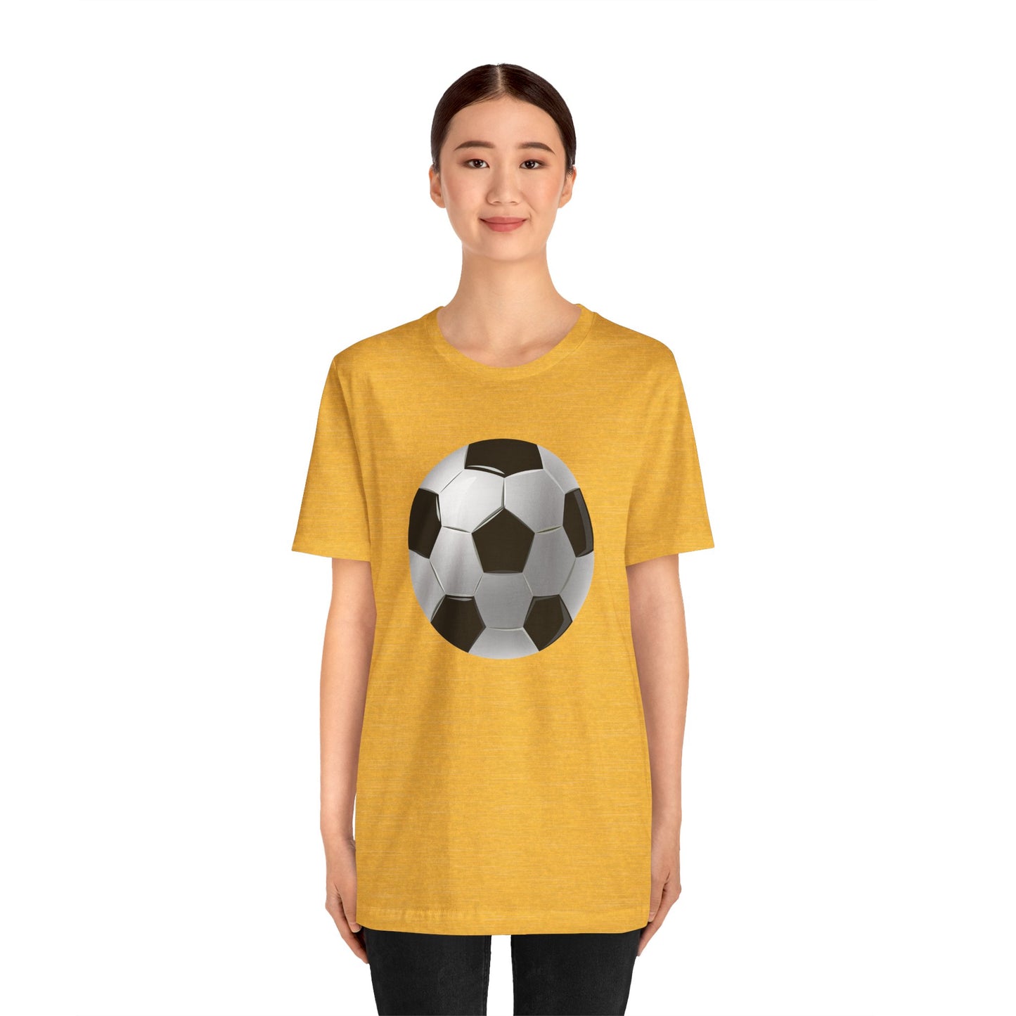 Unisex Jersey Short Sleeve Tee - Dynamic Football Design - Sports Passion and Energy