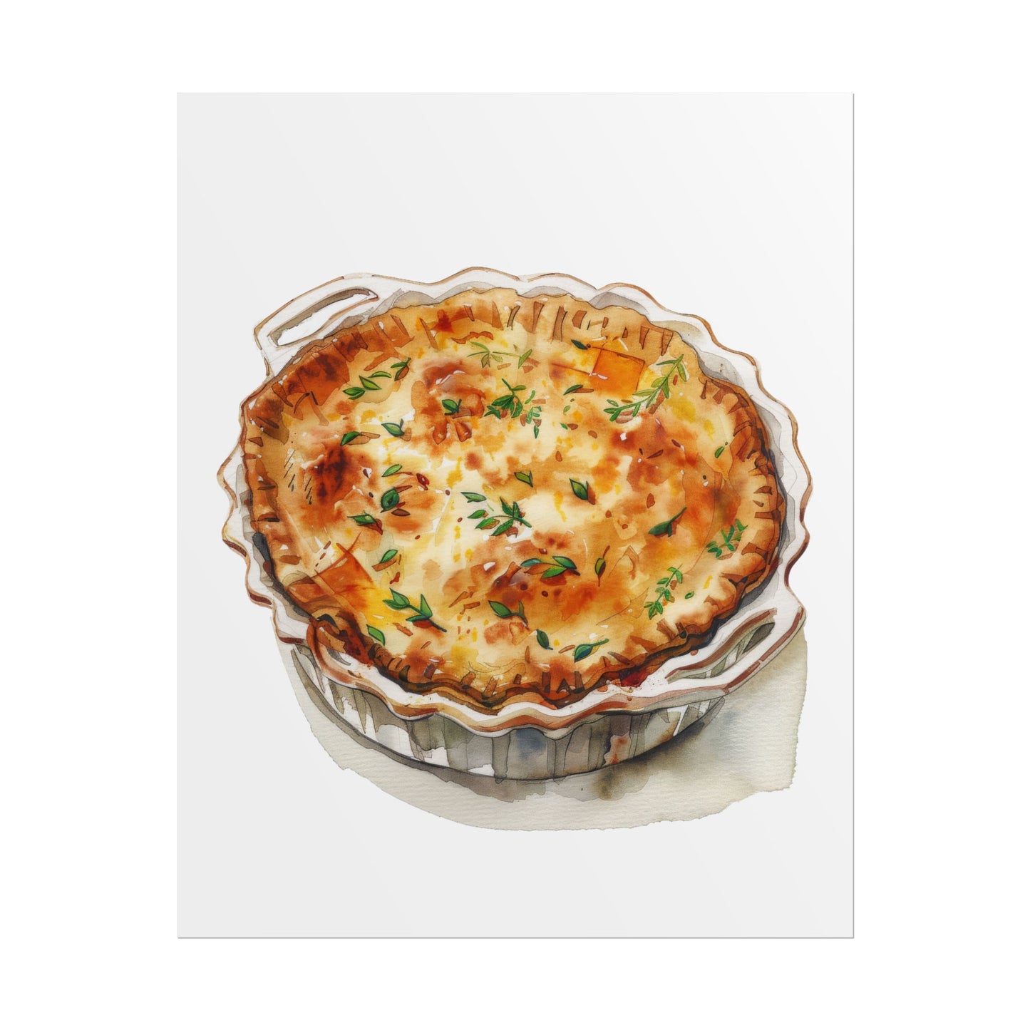 Delicious Quiche Rolled Posters for Kitchen Decor, Culinary Art, Foodie Wall Art, Gift for Chefs, Cooking Enthusiasts, Home Decor