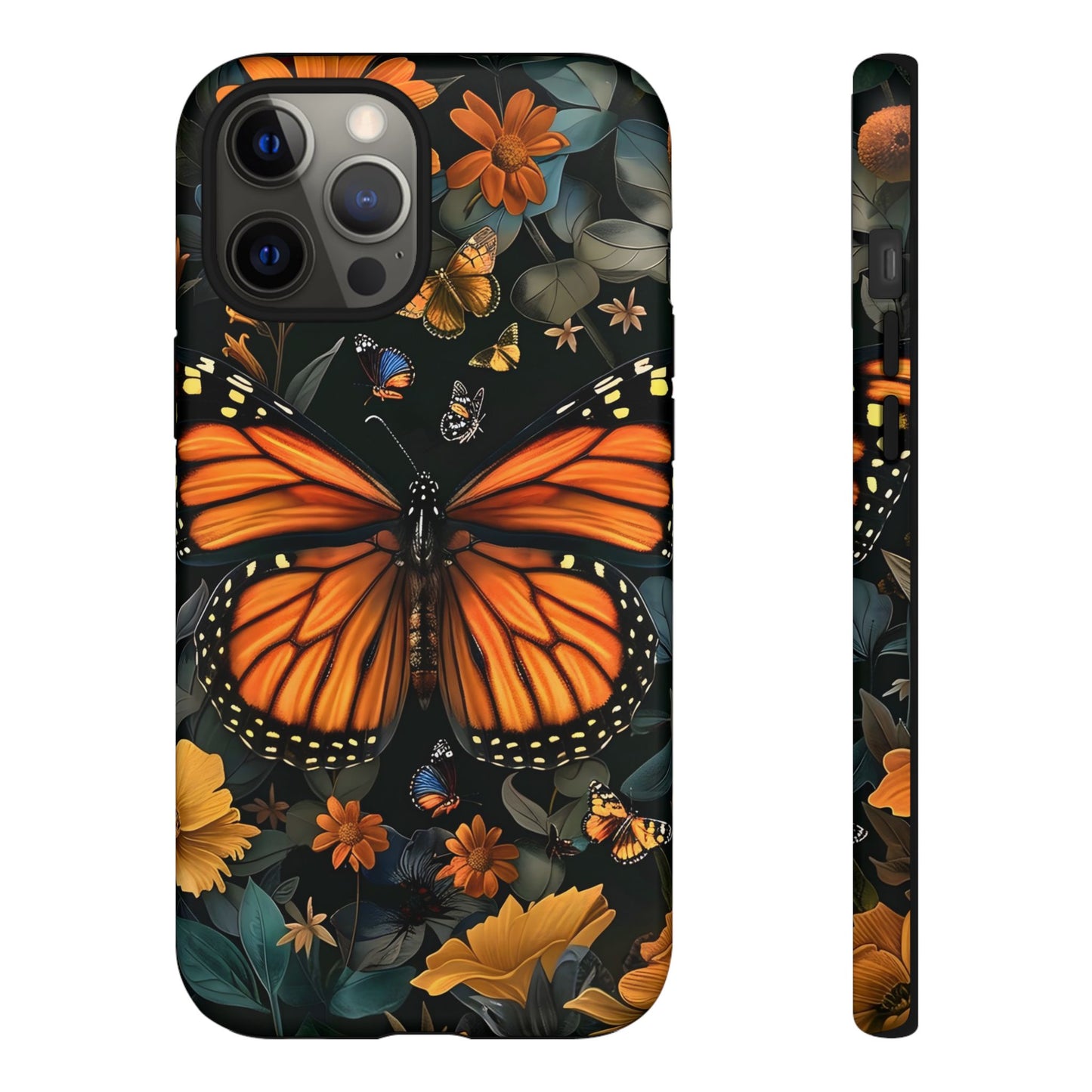 Monarch Butterfly Phone Case, Tough Cases, Nature Lover Gift, Floral Mobile Cover, Eco-Friendly Phone Accessory, Butterfly Design