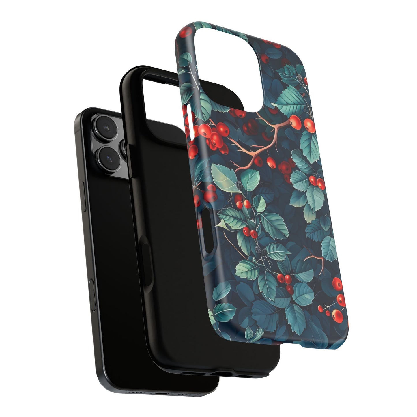 Berry Blossom Phone Case - Nature Lover's Gift, Floral Design, Cute Accessory for Spring, Unique Tech Cover, Perfect for Holidays