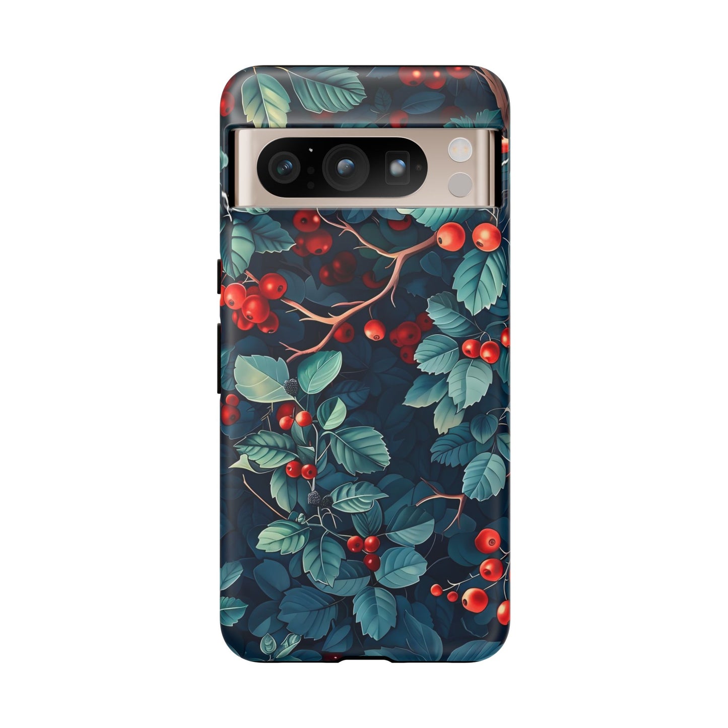 Berry Blossom Phone Case - Nature Lover's Gift, Floral Design, Cute Accessory for Spring, Unique Tech Cover, Perfect for Holidays