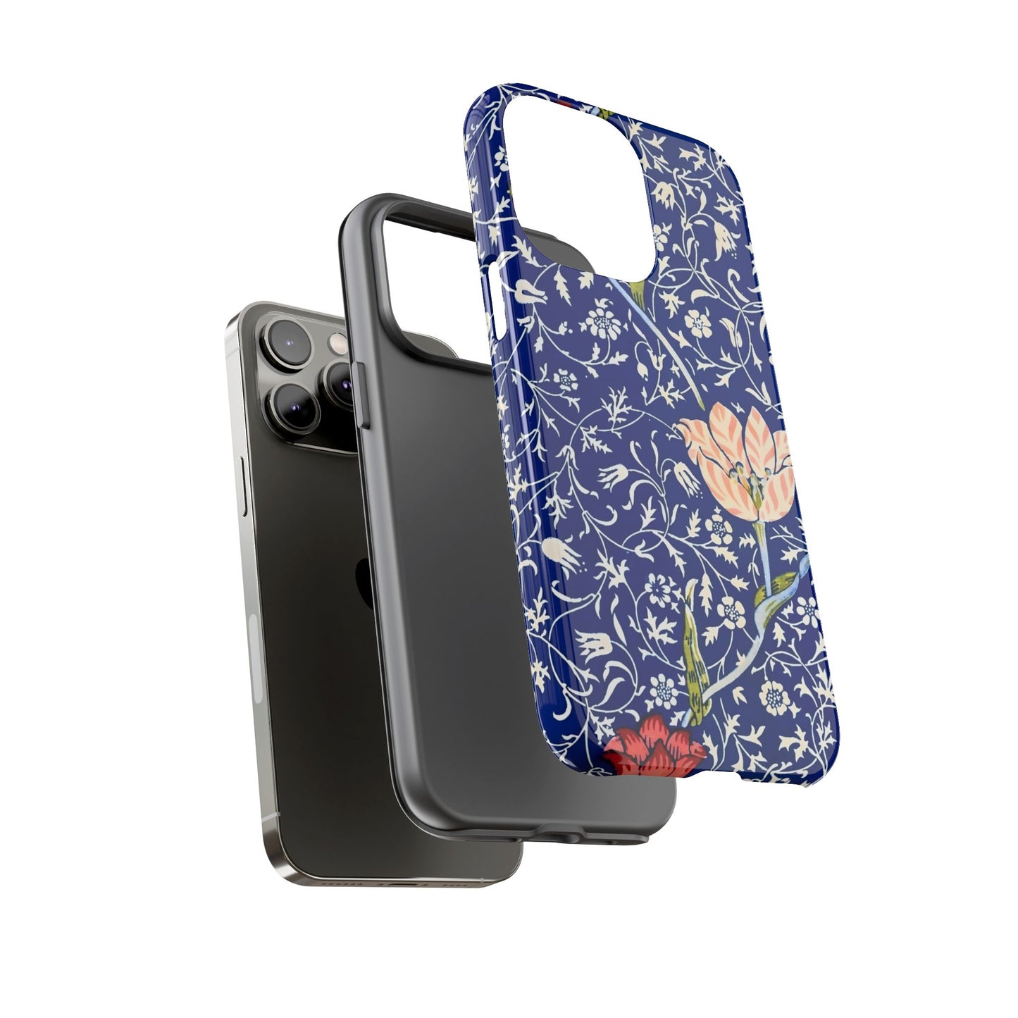 Floral Phone Case, Unique Tough Phone Cover, Gift for Her, Spring Decor, Durable Protective Case, Elegant Floral Design