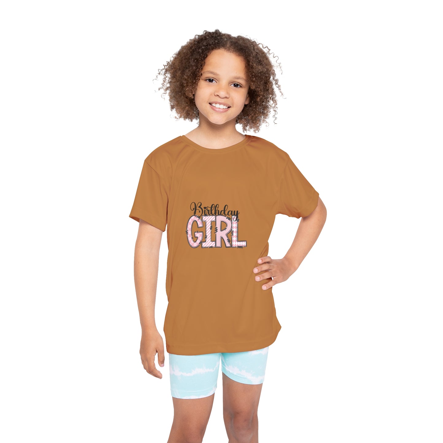 Kids Sports Jersey - Retro Boho Birthday Girl PNG for T-Shirts - Fun and Stylish Athletic Tee