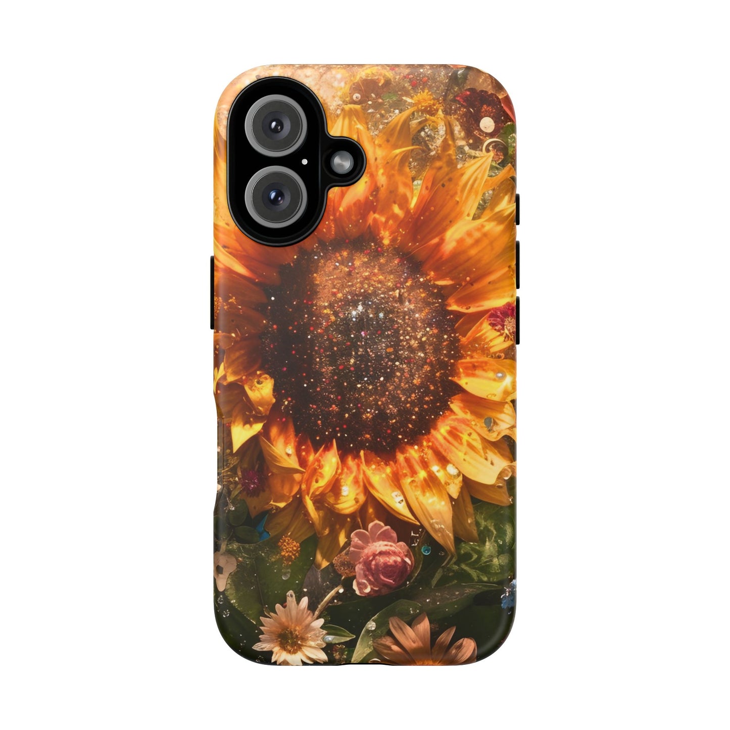 Vibrant Floral Phone Case - Tough Cases, Sunflower Design, Smartphone Cover, Summer Gift, Nature-Inspired Accessories
