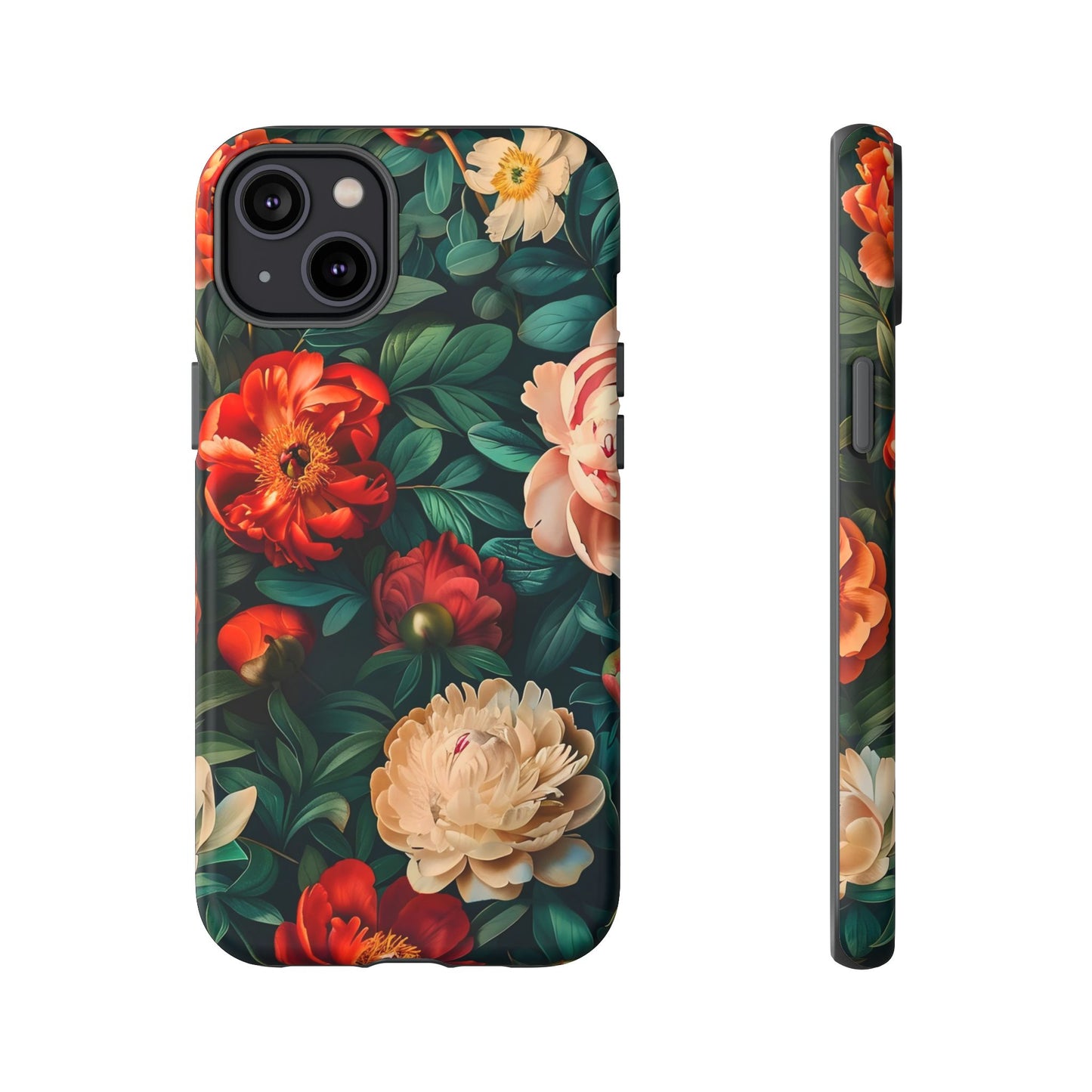 Floral Phone Case - Tough Cases, Vibrant Protection, Gift for Her, Cute Floral Design, Trendy Accessory, Perfect for Spring