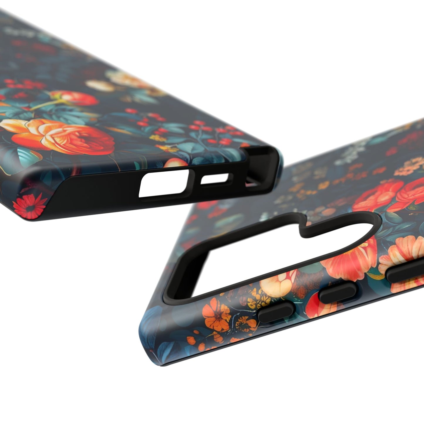 Floral Phone Case - Tough Cases, iPhone Protection, Elegant Floral Design, Gift for Her, Stylish Tech Accessory