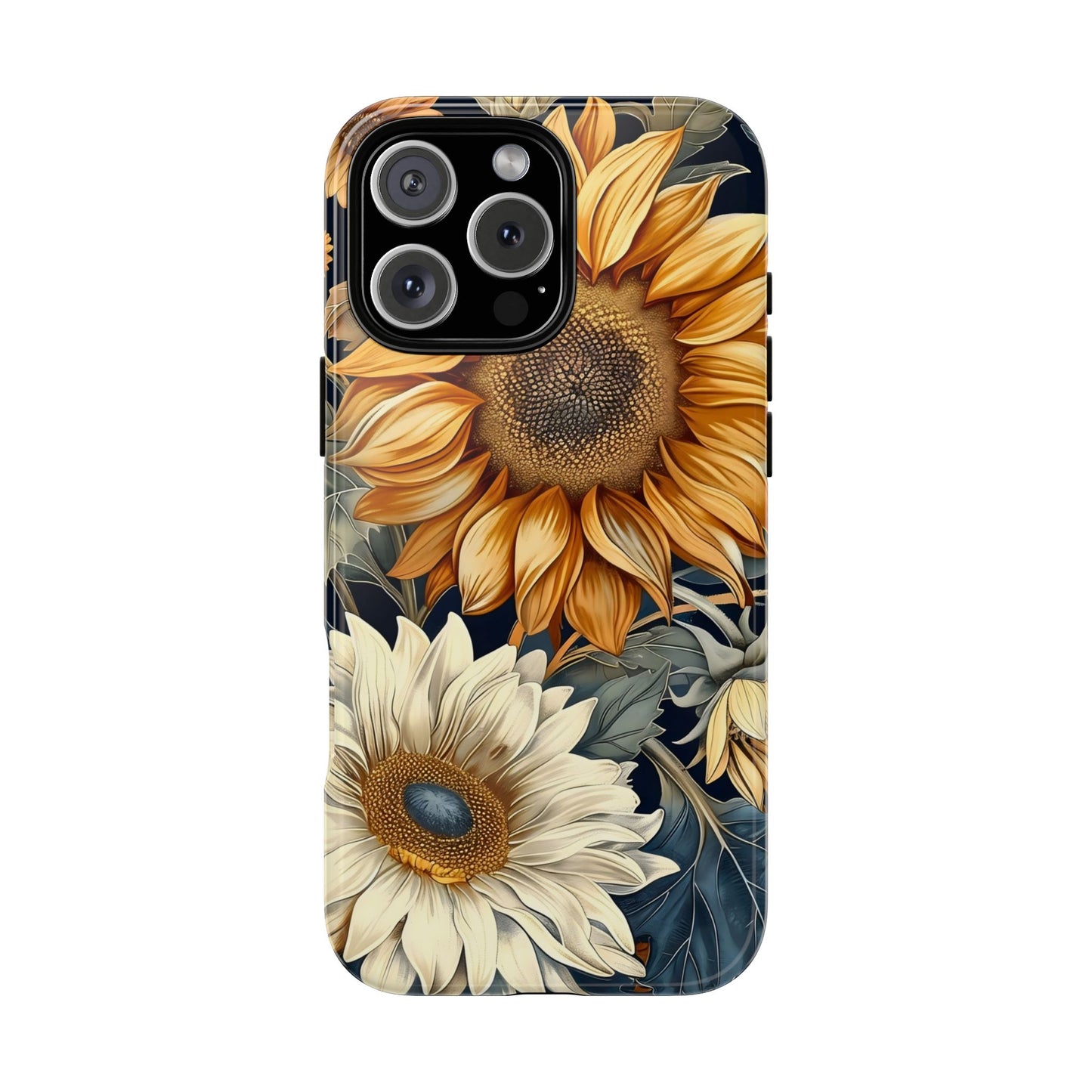 Sunflower Phone Case, Floral Tough Phone Cover, Gift for Nature Lovers, Phone Accessories, Sunflower Gifts