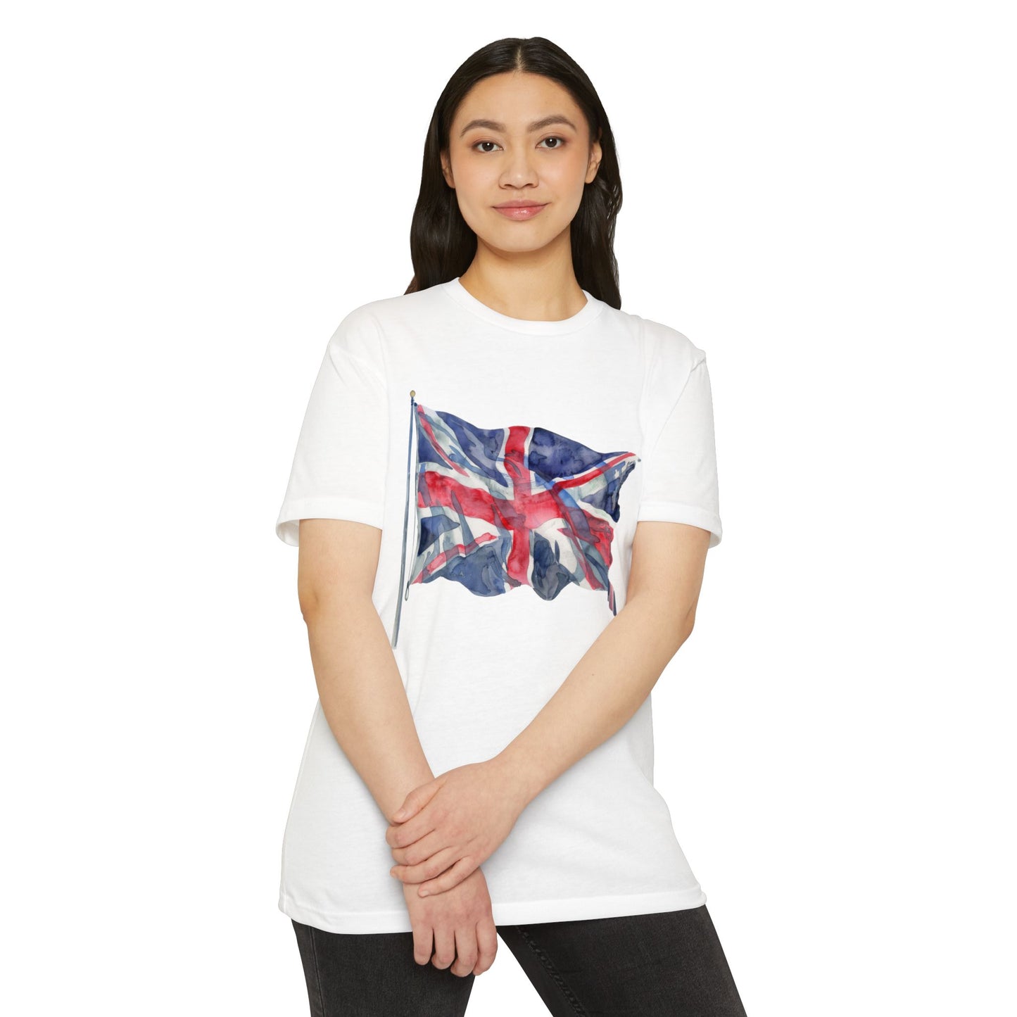 Unisex CVC Jersey T-shirt - Emblem of Unity - The British Flag