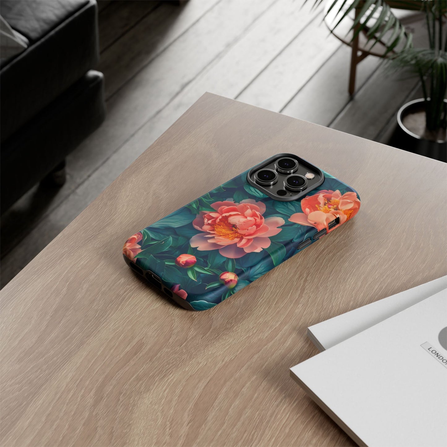 Floral Phone Case - Tough Cases, Flower Design, Botanical Art, Phone Accessory, Gift for Her, Nature Lovers