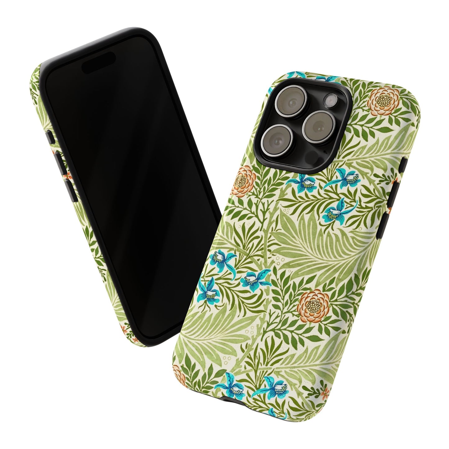 Tough Cases Phone Case, Botanical Print Phone Cover, Floral Smartphone Accessory, Nature-Inspired Tech Gear, Gift for Plant Lovers