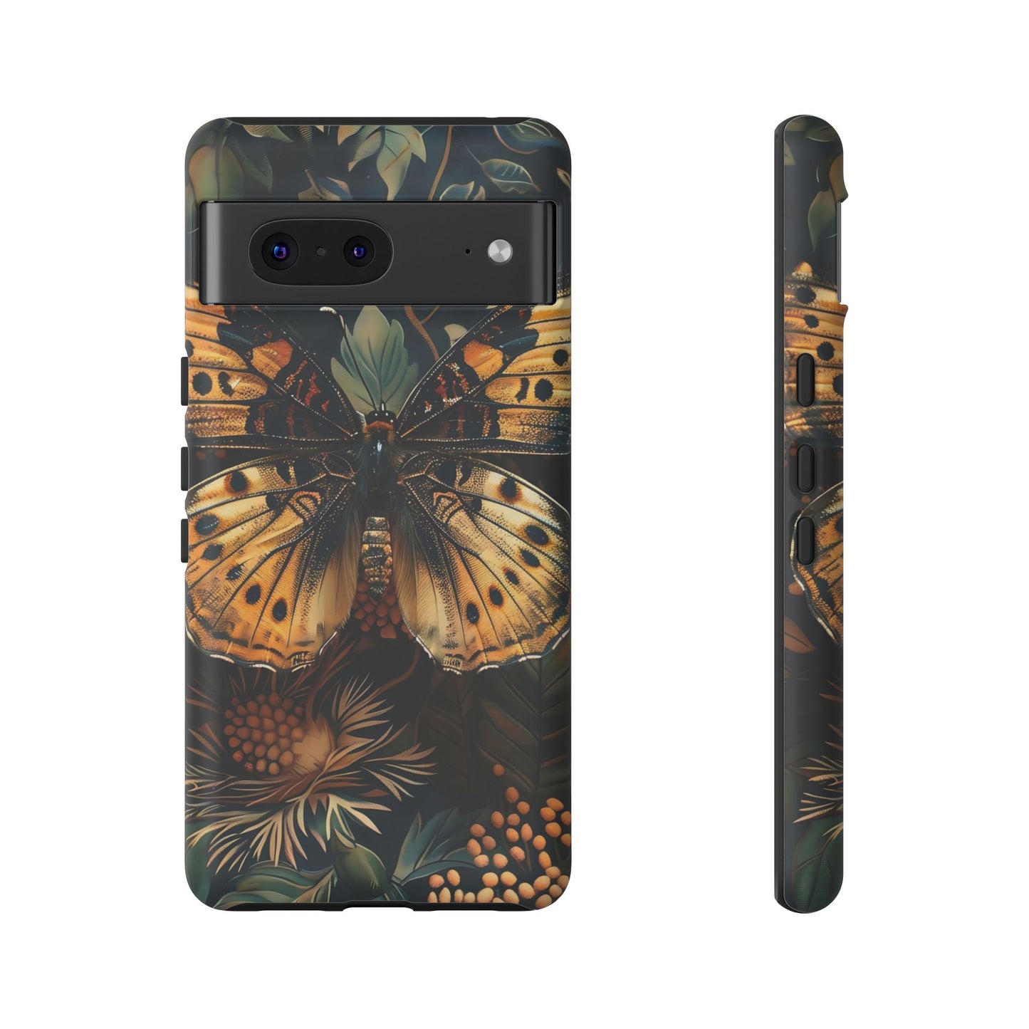 Butterfly Floral Phone Case, Tough Cases, Protective Cover, Unique Gift, Nature Lover, Art Print, Spring Decor