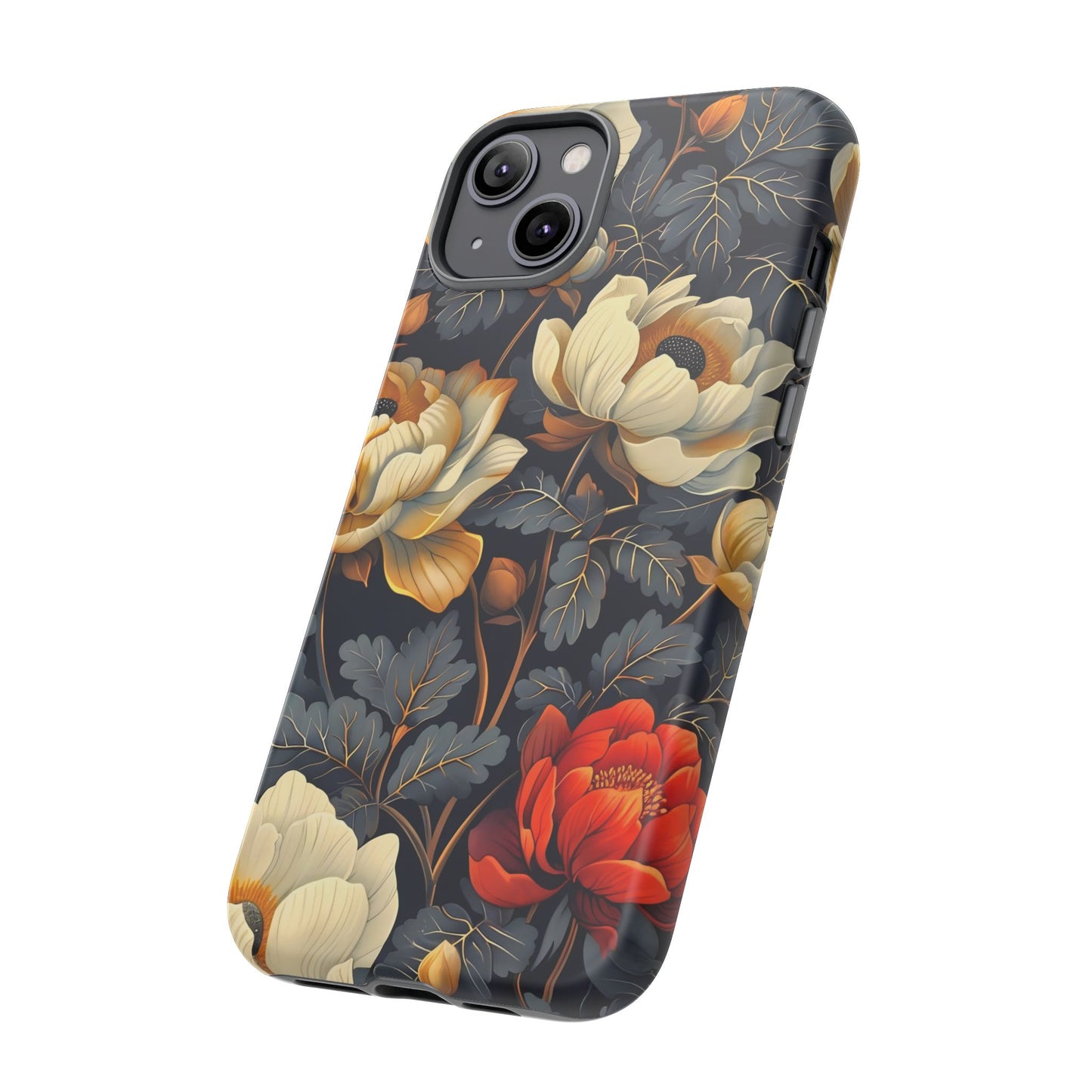 Floral Phone Case - Tough Cases, Stylish Mobile Cover, Flower Design, Holiday Gift, Trendy Accessory, Eco-Friendly Case