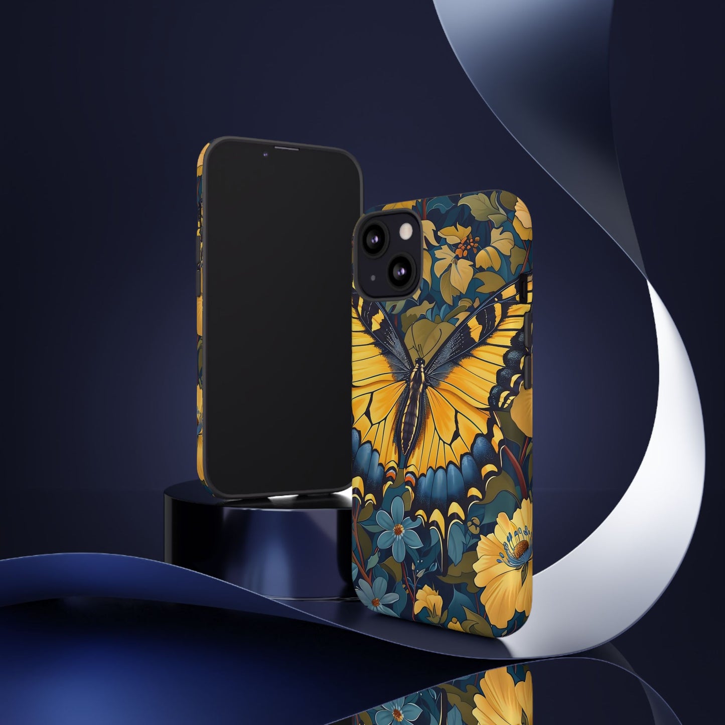 Colorful Butterfly Phone Case, Floral Design, Tough Cases, Protective Cover, Gifts for Nature Lovers, Birthday Present
