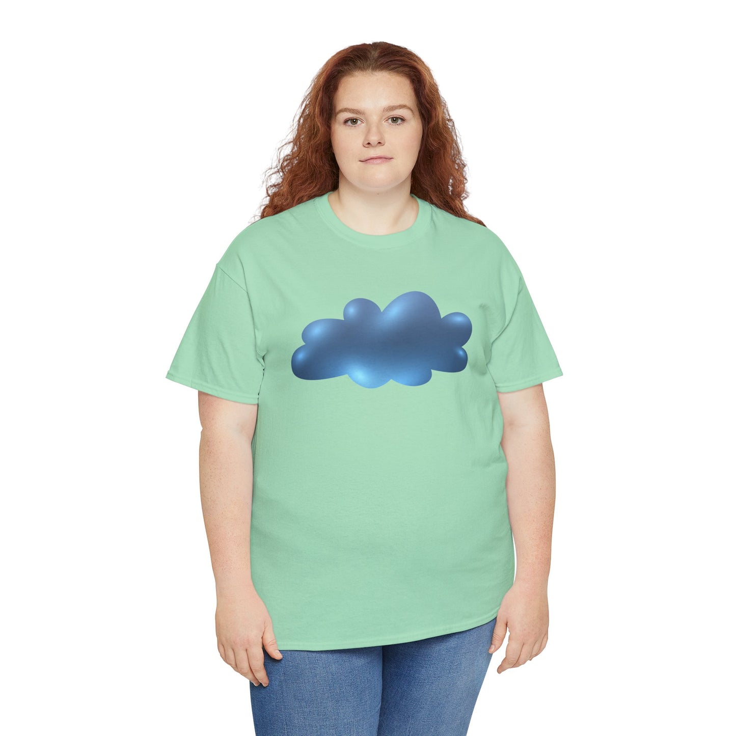 Unisex Heavy Cotton Tee - Serene Cloudscape