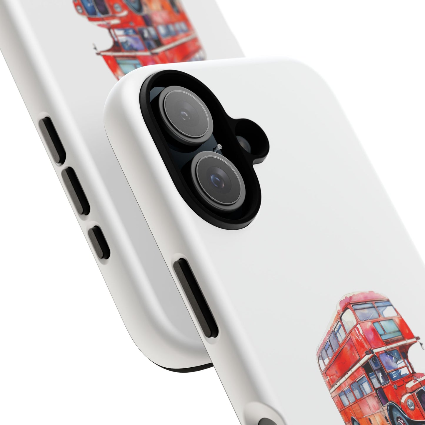 Vintage Red Double-Decker Bus Phone Case - Tough & Stylish