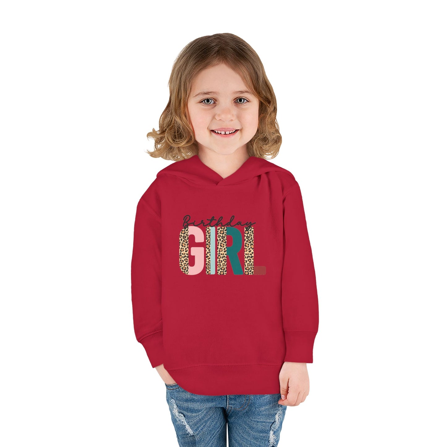 Toddler Birthday Girl Hoodie - Cute Fleece Pullover for Celebrations