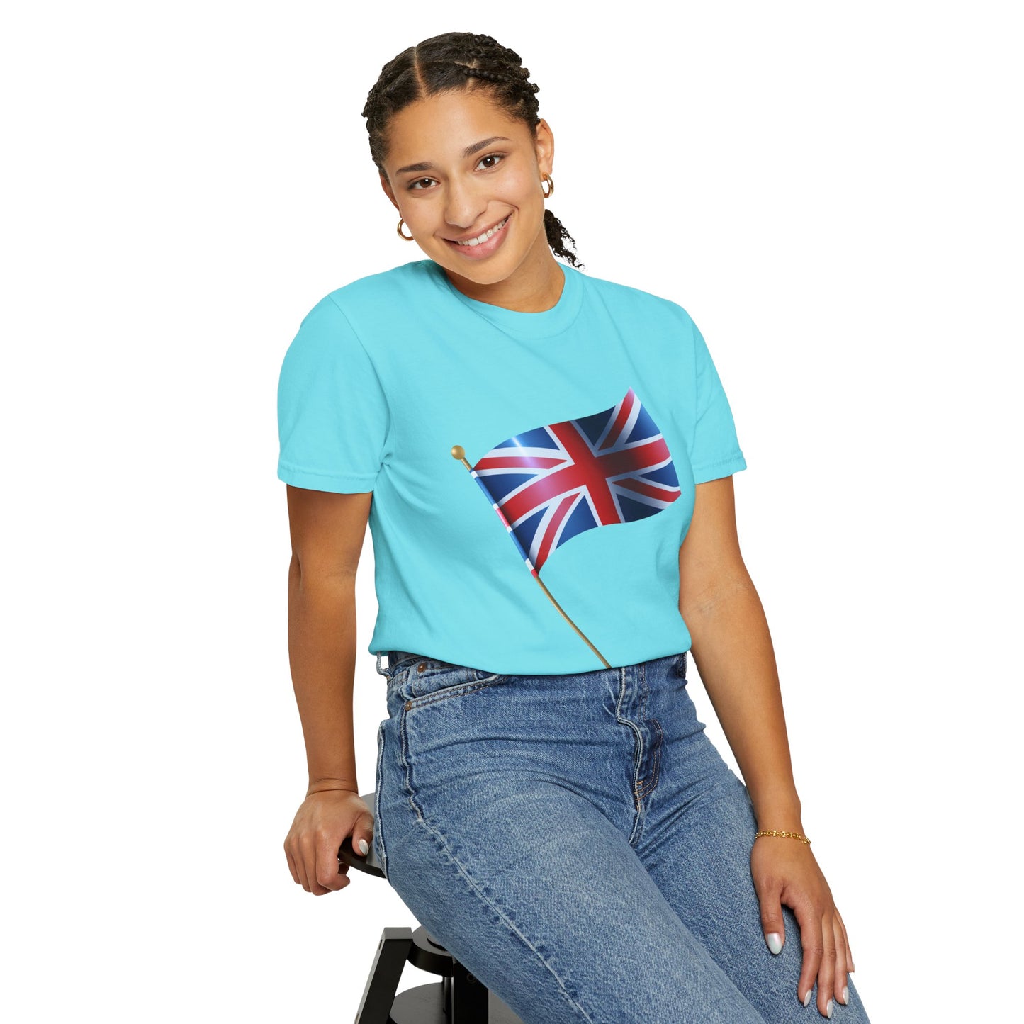 Unisex Garment-Dyed T-shirt - Emblem of Unity - The British Flag